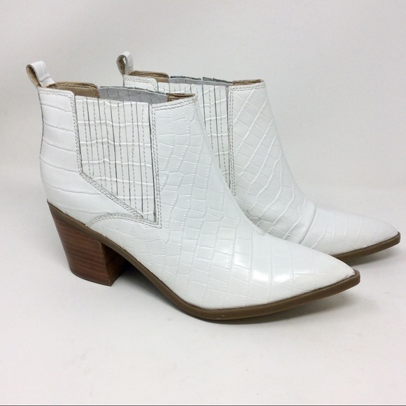 Marc Fisher Rental 2 White Croc Chelsea Boot - Picture 2 of 11